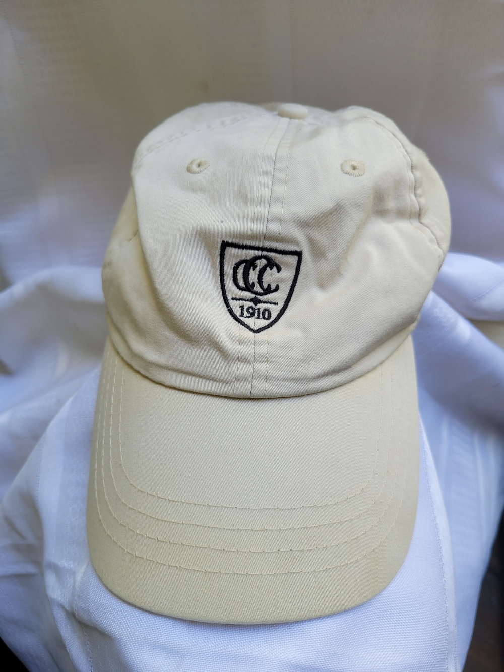 Classic Crest 1910 Embroidered Baseball Cap - Cream